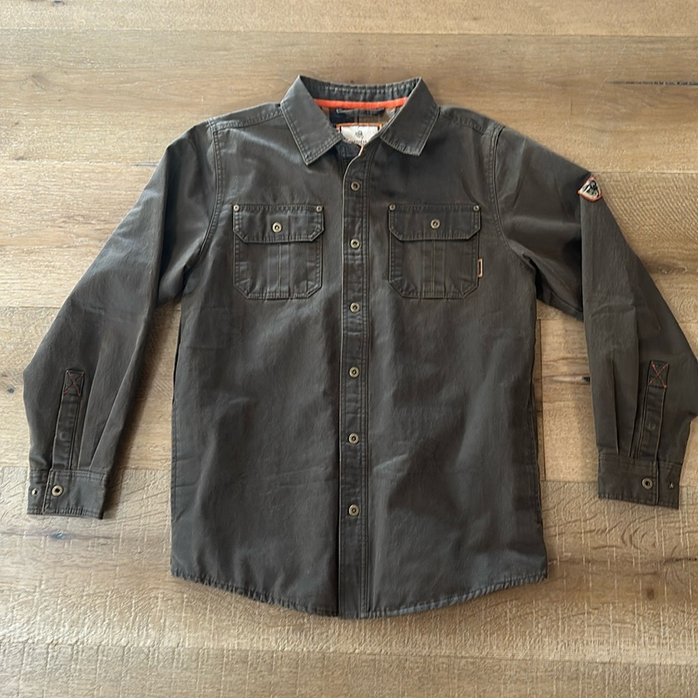 Legendary Whitetails Journeyman Rugged Shirt Jacket, Brown - “Tobacco”, (Sz Med)